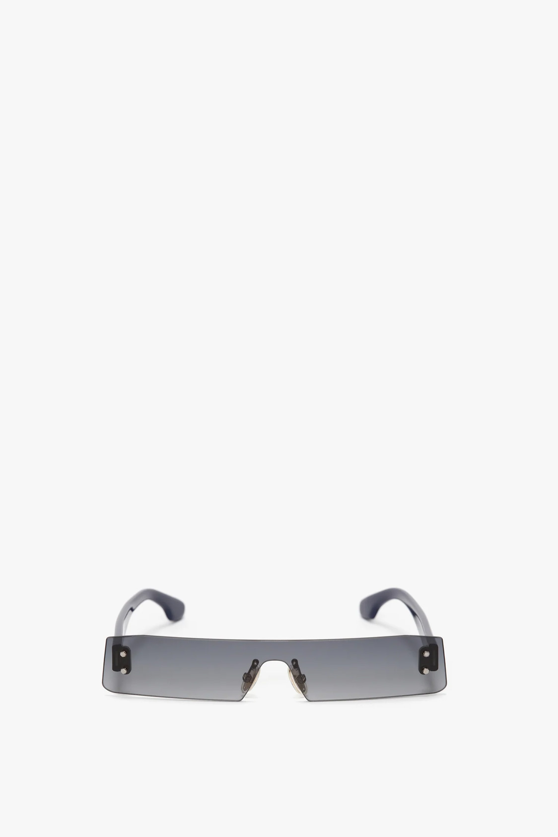 Mini Visor Sunglasses In Blue-Mirror